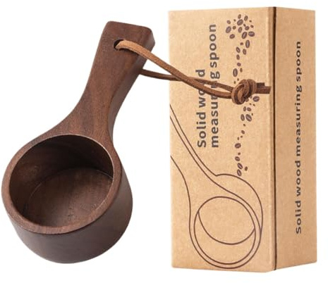 Cuchara de madera, Cuchara de café | Cuchara para sazonar azúcar y sal - Cuchara de cocina para granos de café, para recoger, medir y servir café, té