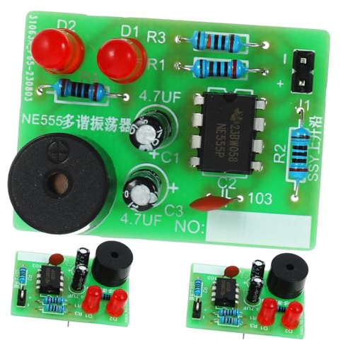 HOMOCONO Soldering Practice Kit 3 Sets Diy Electronics Flash Circuit Board Smd Soldering Practice Kit for Beginners Electronic Hobby for Learning and Teaching
