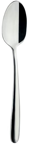 Grunwerg Samba Collection Dessert Spoons, 18/0 Stainless Steel, Set of 12 | Dessert spoons made from 18/0 stainless steel, perfect for desserts, puddings, fruit and everyday dining.