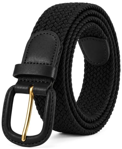 Streeze 30mm Mens Stretch Belt in 6 Sizes Elastic Fabric Woven Braided Webbed Belt with Leather Buckle 6 Colours Sizes Small - 3XL