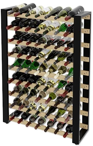 Lenmar Serie RW Portabottiglie in Legno per Vino, LOFT, Cantina, Scaffali