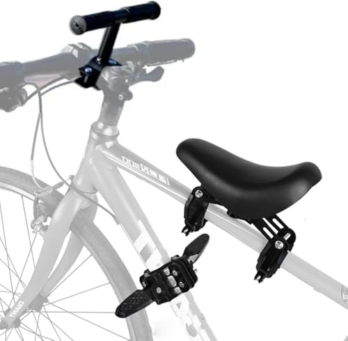 Lueirltoy Mountain Bike Child Seat, Front Mounted Bicycle Seats for Children with Armrest Frame, Suitable for Children Ages 2-5 Years (Improved)