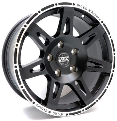 1 jante en aluminium W-TEC Extreme 8,5 x 17 ET+30 avec certificat TÜV pour Jeep Wrangler JL (2018)