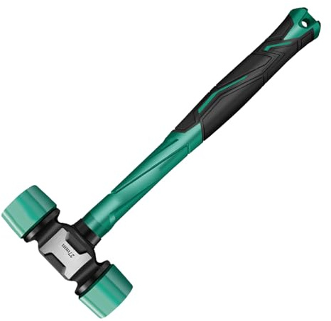 Mjuk gummihammare – slagghammare, strukturerat, halkfritt handtag, stark absorption, kompakt design | robust gummihammare för att fästa möbler i camping-sovsal