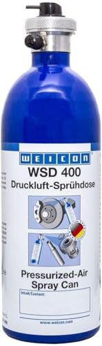 WEICON Sprayburk med tryckluft 400 ml påfyllningsbar tryckluft aluminiumburk 15811400