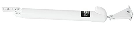 Touch 'n Hold Smooth Door Closer - Single Kit (White) - Standard-Duty Door Closer with Touch-Button Hold Open Feature & Smooth Closing Motion – for (Medium & Lightweight) Storm, Screen Doors.