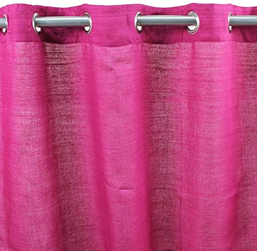 Soyance Tenda, Seta e cotone, 130 x 260 cm, Fucsia, Monbeaurideau