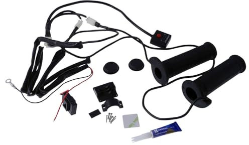 KOSO Heizgriffe offenes Ende für ATV mit 22 mm Lenker, elektronischer Schalter mit 5 Stufen.