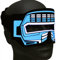 Ucult Soundaktivierte Roboter Sci-Fi Cyborg Augenmaske Masken (Blau)