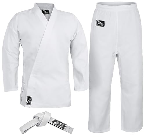 Hawk Sports Uniforme da karate per bambini e adulti, leggera, per studenti e karate e arti marziali, con cintura (31,8 kg)