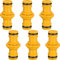 Hotop 6 Pezzi Doppio Maschio Connettore Tubo Extender per Unisciti a Giardino Tubo Flessibile (Giallo)