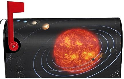 Outer Space Galaxy Solar System Magnetic Mailbox Coverâ€“waterproof Outdoor Christmas Mailbox Decoration