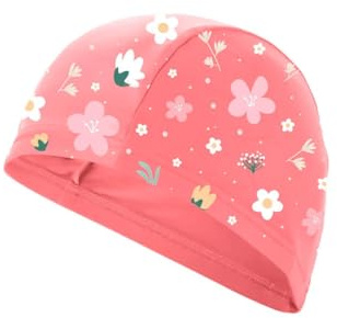 Monnëka Gorro de Natación Infantil | Gorro de Baño con Protección Solar UV50+ | Tela Elástica, Ajuste Cómodo y Secado Rápido | Gorro Piscina Niño y Niña
