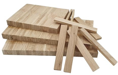 Holzklötzchen zum basteln XXL Packung 500 Stück Bastelklötzchen, Holzklötzchen zum basteln geeignet für Fensterbank Verkleidung innen und DIY Holzklötze Projekte 22 x 8 x160 mm Klötzchen zum basteln