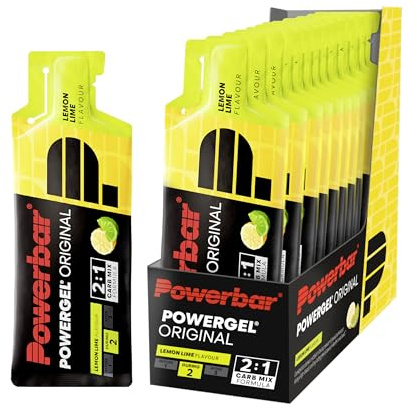 Powerbar - PowerGel Original - Lemon Lime - 12x41g - High Carb Energie Gel - Natrium - koffeinfrei