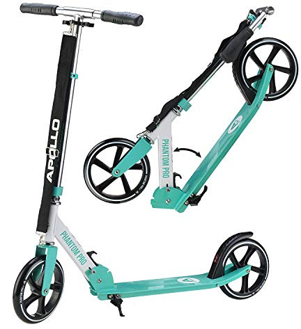 Apollo XXL hjulsparkcykel 200 mm – Phantom Pro är en stadsskoter, hopfällbar skoter och höjdjusterbar för vuxna och barn