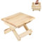Mini Taburete, Banqueta de Madera Plegable. Asiento de Viaje, Escalón Infantil, Reposapies Portátil para Hogar, Baño, Cocina, Jardín, Oficina, Viajes. Soporta 90kg.