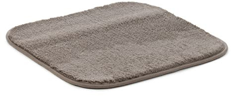 Gözze - Premium Rutschfester Badteppich, RIO, 100% Microfaser, 50 x 45 cm - Taupe