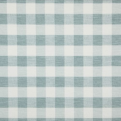 Kt KILOtela - Tela Loneta Estampada, Decoración, Cojines, Tapizar, Ancho 280 cm, Largo a Elección de 50 en 50 cm | Vichy Zante - Verde