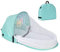 Tragbares Babybett mit Spielzeug, weiches faltbares Reisebett, Baby-Reisebett Schläferbett Anti Moskitonetz Krippe Kleinkind Neugeborenes Schläfer für Outdoor Camping Reisen (Grün)