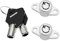 The Lord of the Tools Juego de 2 cerraduras de equipaje con 2 llaves para alforjas rígidas compatibles con los modelos Harley-Davidson Touring FLH/T 2014-