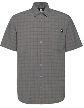 Mammut Lenni Shirt Men | Outdoor Hemd für Herren, Atmungsaktiv, Kurzarm | Steel-Black, L