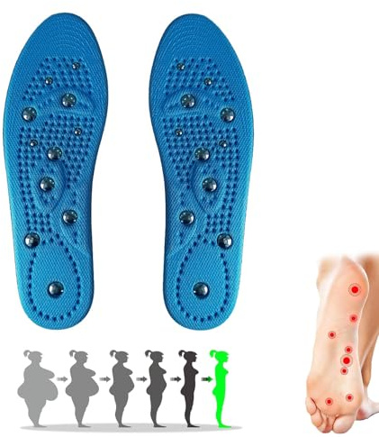 EUYKQNOI Plantillas Magnéticas, 1 Par Plantillas Magneticas, Plantil Ortopédicas Para Hombres y Mujeres, Reflexología Plantill de Acupresión Fascitis Plantar Cuidado de La Salud Del Pie (35-40)