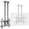 Support mural pour TV - Support plafond à mouvement complet pour téléviseurs plats et incurvés de 37 à 80 - Supporte jusqu'à 70 kg - Design double pôle