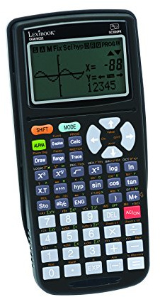 Lexibook Calculatrice Graphique 262 Fonctions avec Mode Examen, À Piles, Noir, GC3000FR
