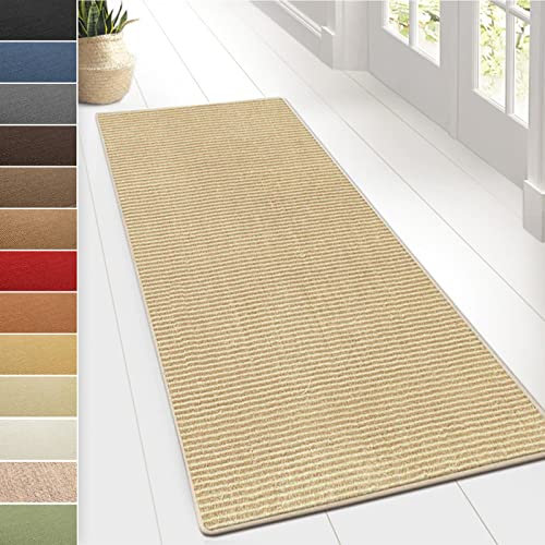 Floordirekt Sisal-Teppich Sylt | Wohnteppich oder Läufer | Hochwertiges Qualitätsprodukt | Erhältlich in vielen Farben & Größen | Langlebig & strapazierfähig (66 x 200 cm, Elfenbein)