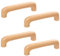 HY HUIJUN 4 Stück Holzgriffe Massiv Küchengriffe Türgriffe Möbelgriffe Schubladengriff Hause DIY Decor für Küchen Schrank Schublade Mobel