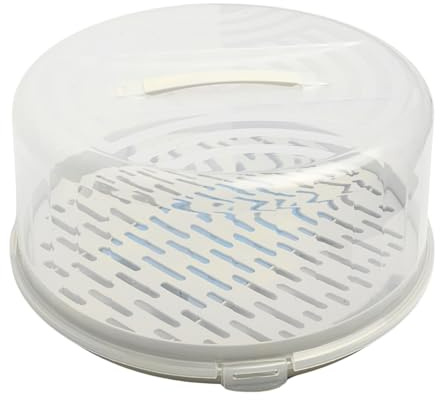 Plastic Round Cake Box with Cooling Insert Carrier Storage Cover Container Bake Ice Block