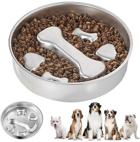 Långsam Utfodring Hundskål Halkfri Dubbelsidig Slickning