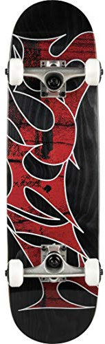 TITUS Skateboards Complete Skateboard Stained Classic Logo-Mini Komplett Board, Black-Stained, 7.5, bereits fertig montiert, Skateboard für Kinder, Mädchen und Junge, Markenskateboard von Titus
