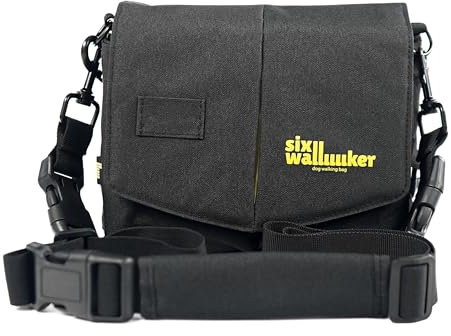 Arrivly SixWalker Leckerlibeutel für Hunde mit Magnetverschluss, Praktischer Futterbeutel Hundetraining, Multifunktionaler Leckerlitasche für Hunde mit Herausnehmbaren Innentasche (Schwarz)