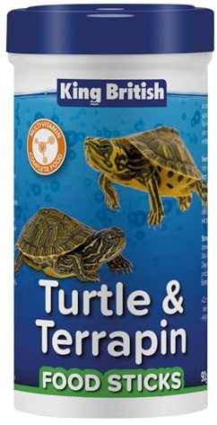 King British – Turtle & Terrapin Food Sticks 90g Complete Food – Floating Sticks to Encourage Natural Feeding Behaviour – High in Protein – Helps Support Healthy Shell Development