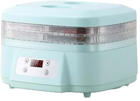 SUPER FOREST Deshidratador de Frutas y Verduras, termostato eléctrico portátil Ajustable, deshidratador de Alimentos con Flujo de Aire de 360°, bandejas de 3/5/6,