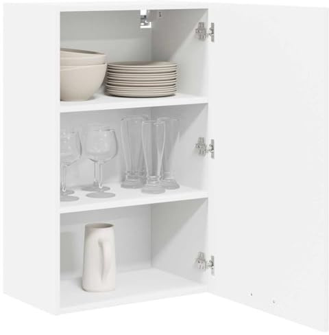 vidaXL Mueble Colgante con Puerta 50 x 31 x 80 cm Madera de ingeniería, Armario de Cocina Moderno, diseño Rectangular, Gran Espacio, Materiales Resistentes, Estilo contemporáneo, soluciones de hogar