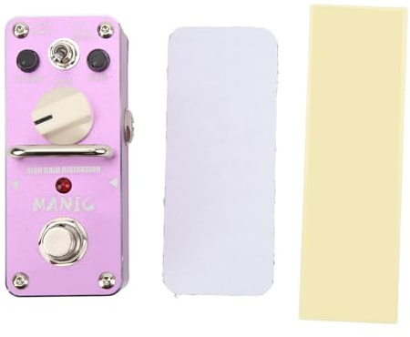 Pedal de Distorsión Alta Ganancia, Efecto para Guitarra, Metal Púrpura Compacto - True Bypass, Circuito Analógico Potente, Ideal Para Músicos y Guitarristas