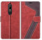 MOBESV Custodia per Nokia 5.1, Cover a Libro Magnetica Custodia in Pelle per Nokia 5.1, Elegante Rosso
