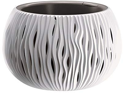 Prosperplast BOWL SANDY plast med tank i färg Vit, 19,5 (H) x 29 (B) x 29 (djup) cms