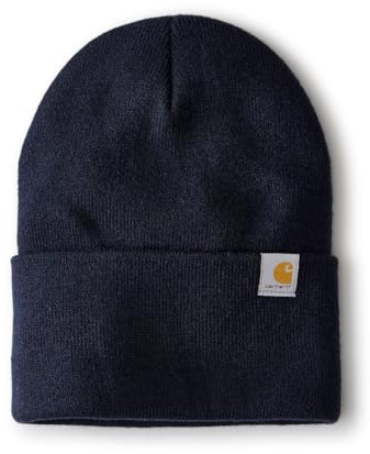 Carhartt Men's Knit Cuffed Beanie, Navy, One Size (104597)