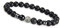 Chakra Perlenarmband aus Onyx Natursteinperlen I Kugelarmband mit Jaspis Perle I Armband Männer (Grau) - Valentinstag-Geschenk für Ihn