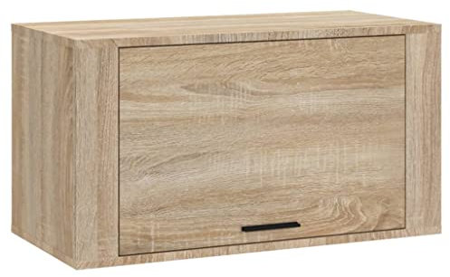 vidaXL Armoire à Chaussures Range-Chaussures Armoire de Rangemente Meuble à Chaussures Entrée Couloir Salon Murale Chêne Sonoma 70x35x38 cm
