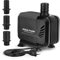 SWAWIS Wasserpumpe Teichpumpe Tauchpumpe 3000L/H 40W Amphibisch Aquarium Pumpe Mini Wasserpumpe Aquariumpumpe Ultra-Quiet Springbrunnenpumpe mit 3 Düse 19mm/22mm/25mm Brunnenpumpen Pumpe Wasser