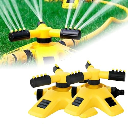 Garden Sprinkler, 2025 New Adjustable 360 Degree Rotation Lawn Sprinkler, Adjustable water spray range Suitable, Multipurpose Yard Sprinklers for Plant Irrigation (2pcs)