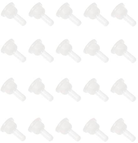 DEEPCRAFF 40 Pièces Tétines d'allaitement Accessoires Blancs en Silicone Souple -nés pour Petits Animaux pour Alimentation des Lapins et Chinchillas