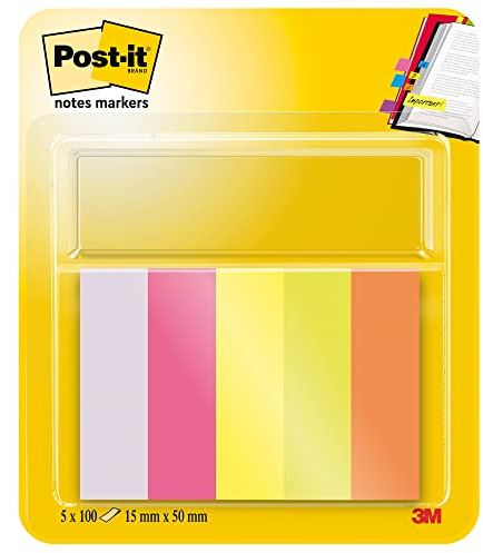 Page Marker 15 mm Wide Lilac Poppy Red Lemon Yellow Neon Green Orange