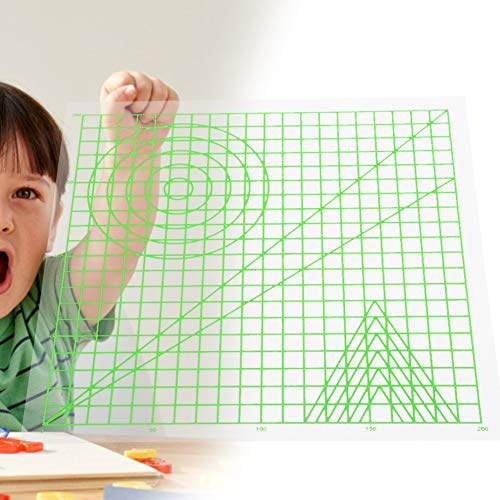 Jarchii Sturdy 3D Pen Mat, Transparent 3D Drawing Template, 3D Pen Accessories Drawing Graphics for DIY Drawing