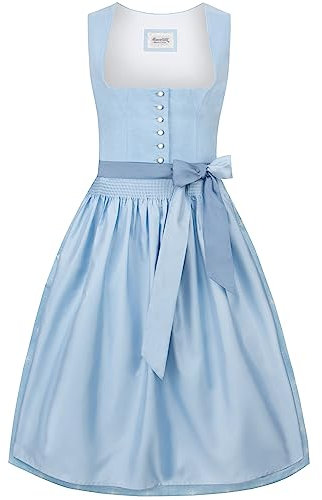 Stockerpoint Damen Chantal Midi Dirndl, hellblau, 40